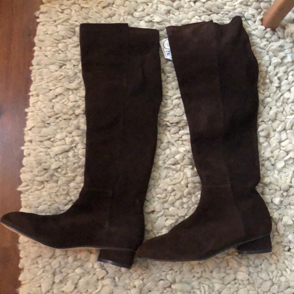 Stuart Weitzman Brooke Suede Knee-High Boots sz 7
